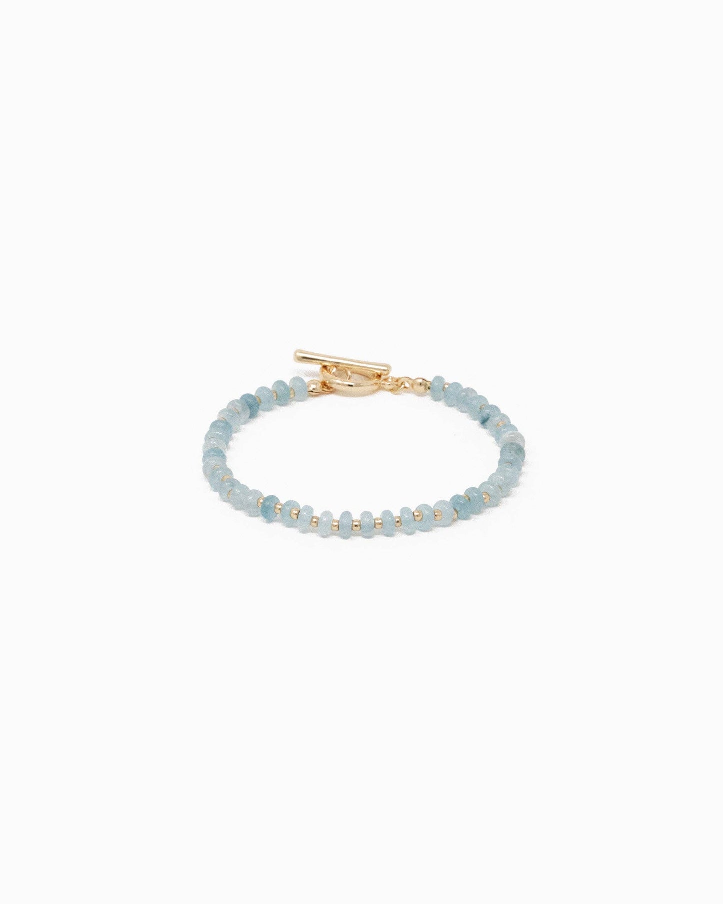 Natural Stone Gold Toggle Bracelet