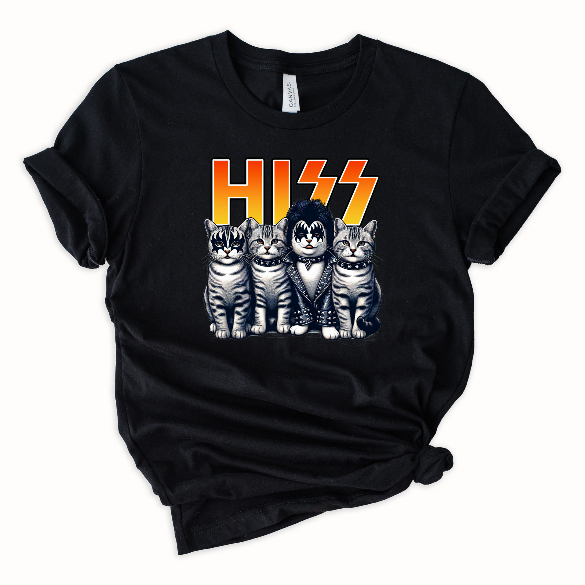 Wholesale Hiss Graphic Tee - Black Tee