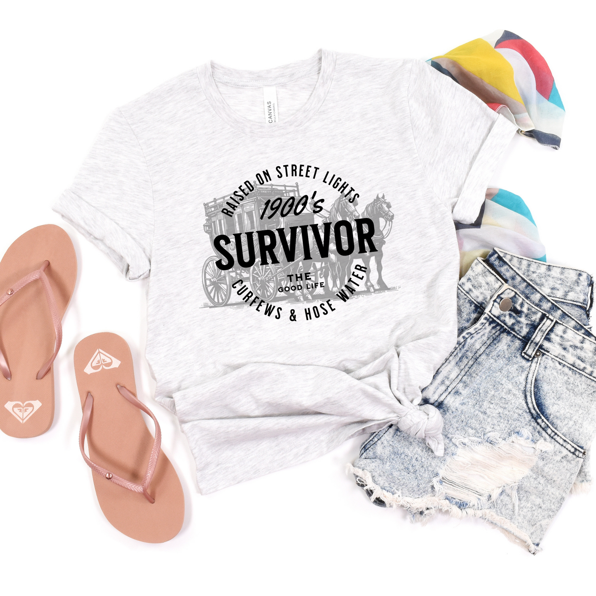 Wholesale 1900's survivor - Ash Sweatshirt