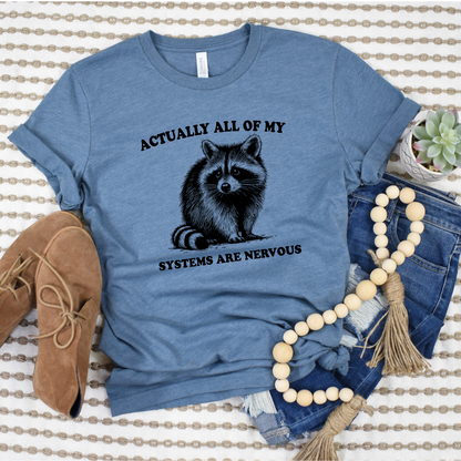 Wholesale Nervous Systems Graphic Tee - Grey Tee