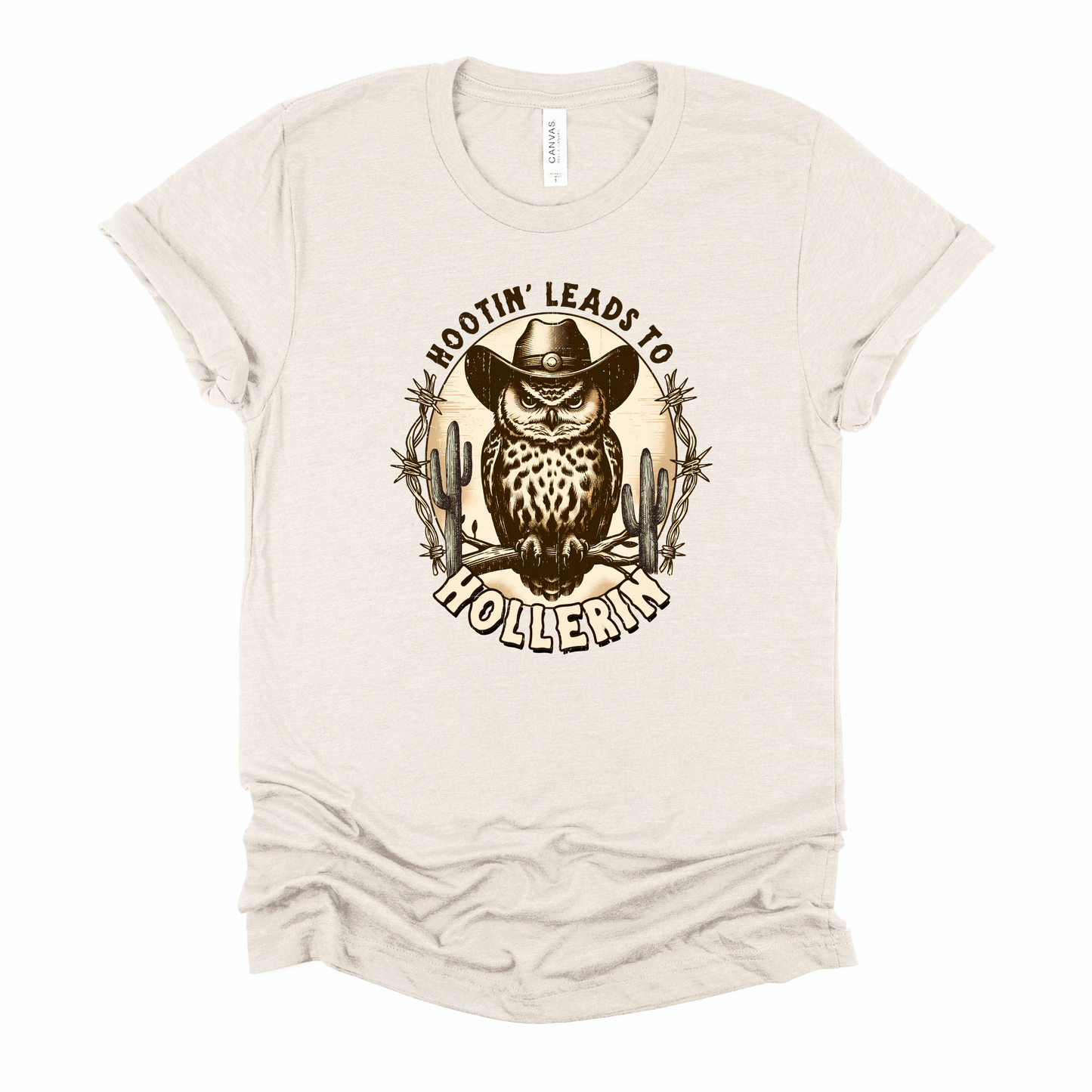 Wholesale Hootin Hollerin Graphic Tee - White Tee