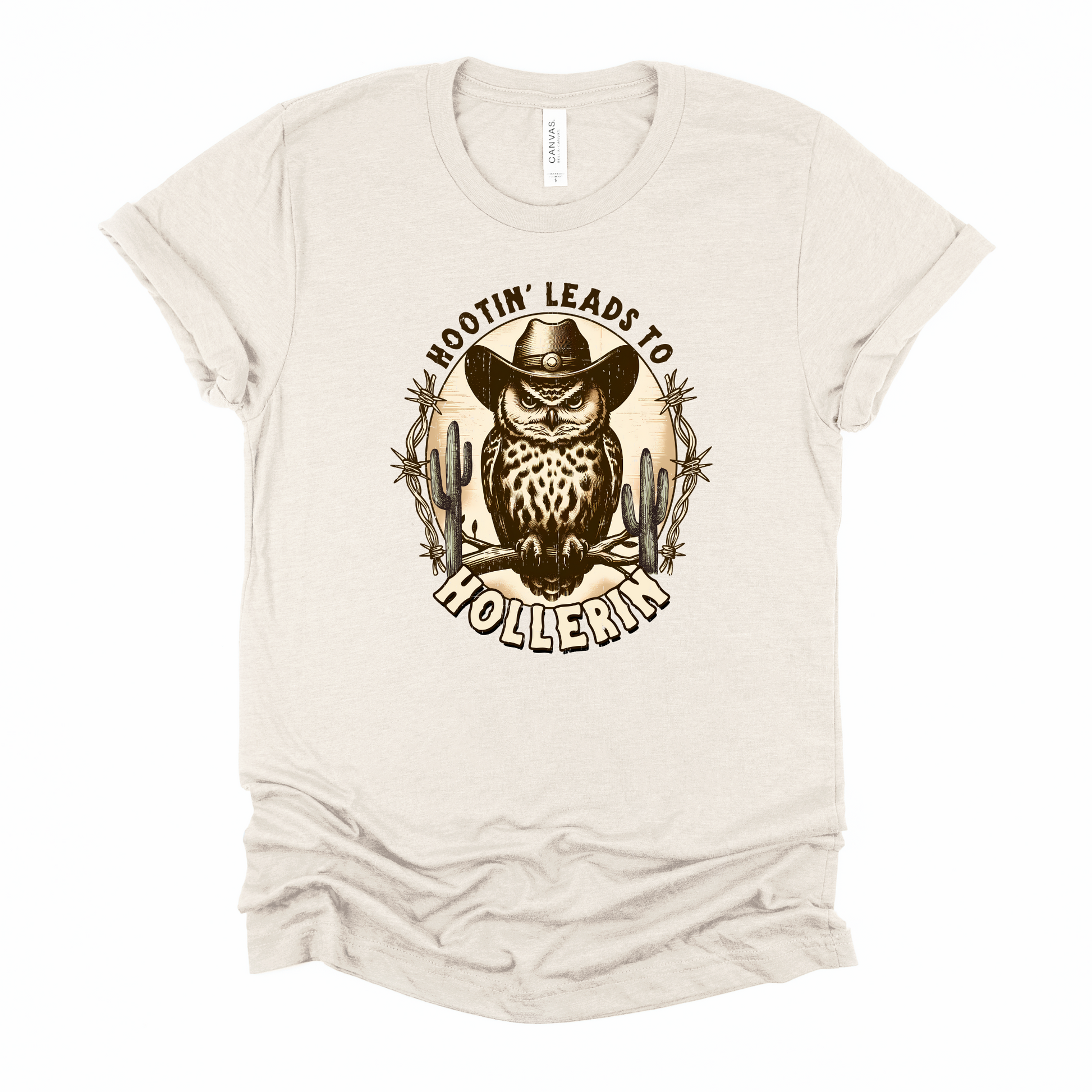 Wholesale Hootin Hollerin Graphic Tee - White Tee