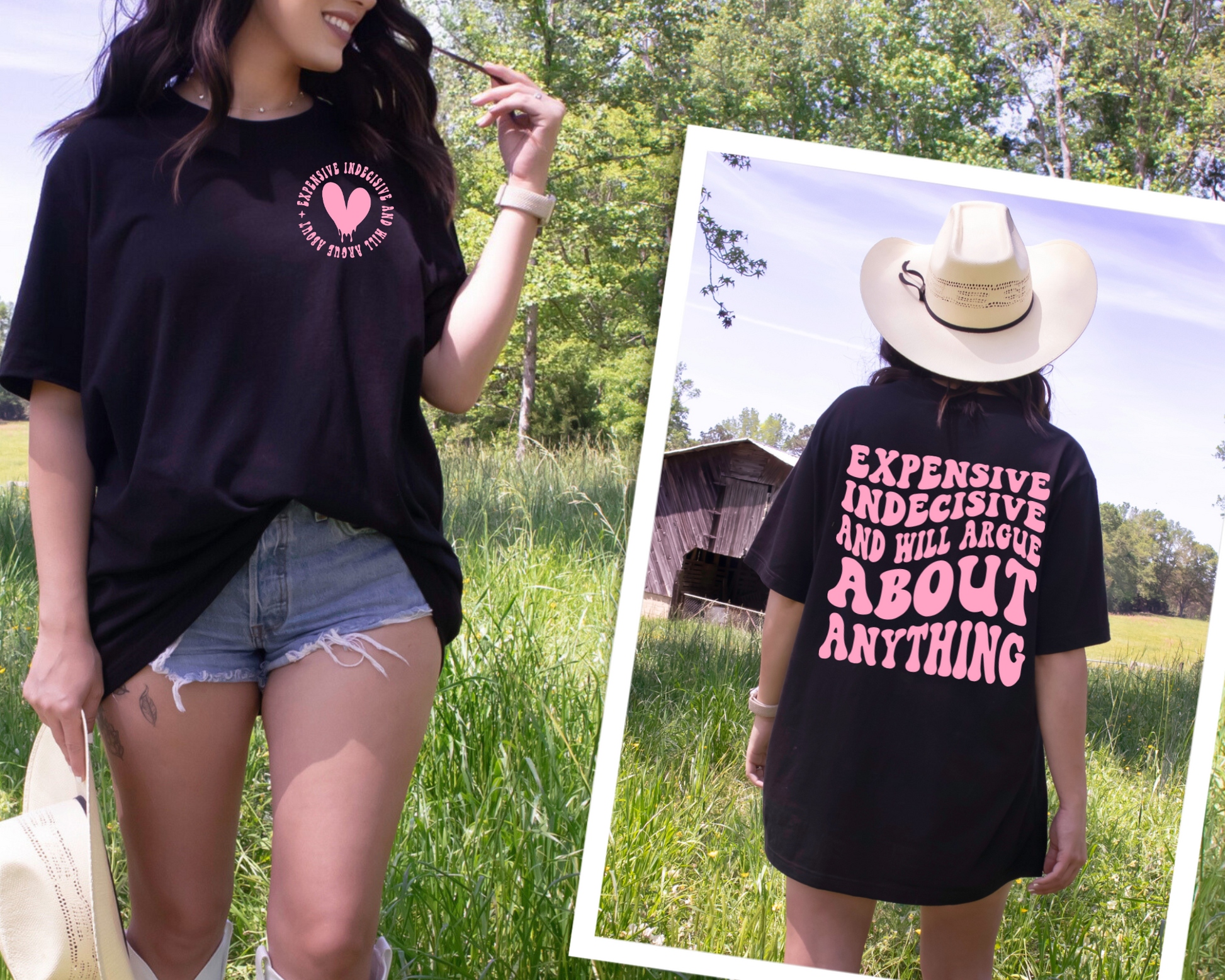 Wholesale Will argue about anything Graphic Tee - Black Tee