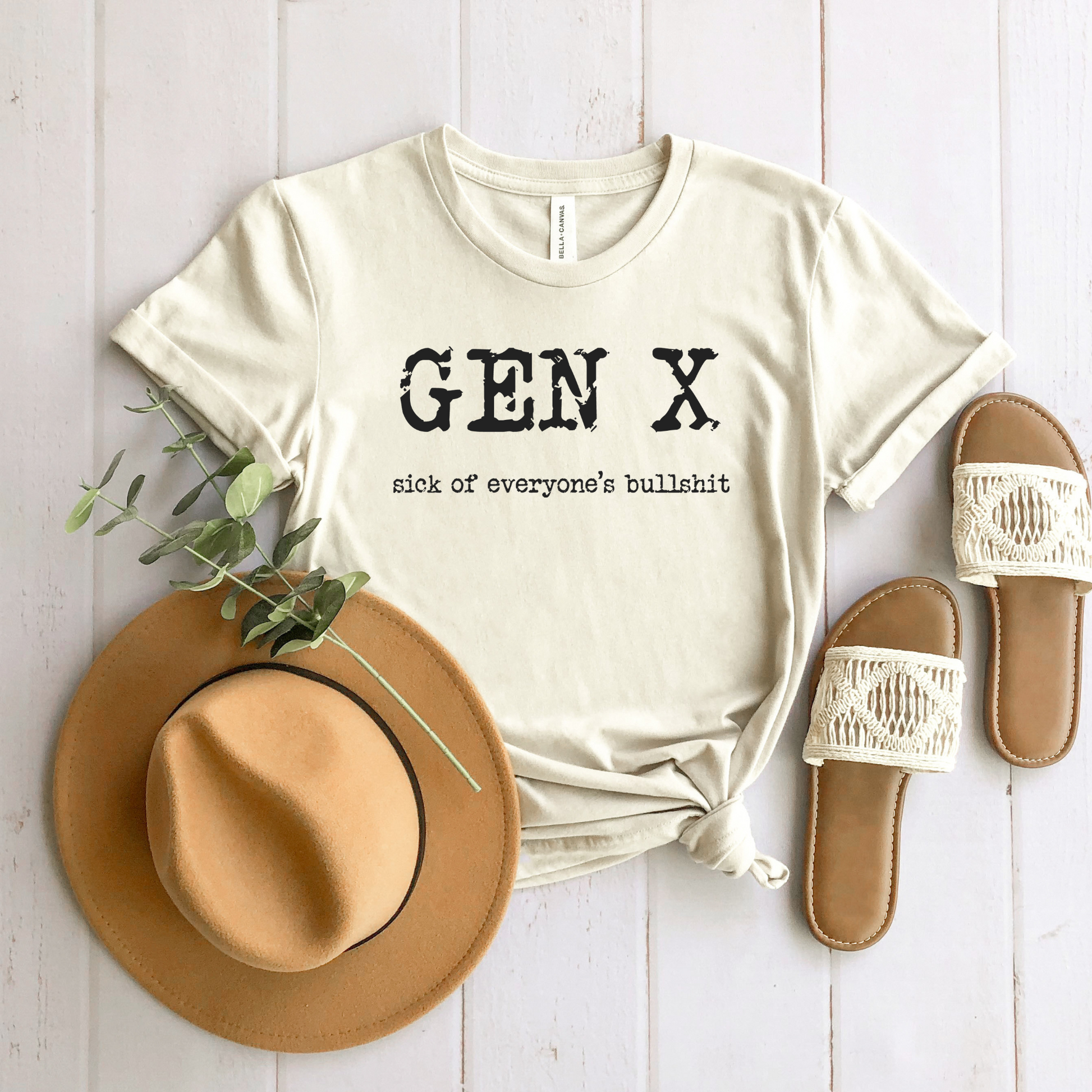Wholesale Sick of everyone Graphic Tee - Ash Grey Tee