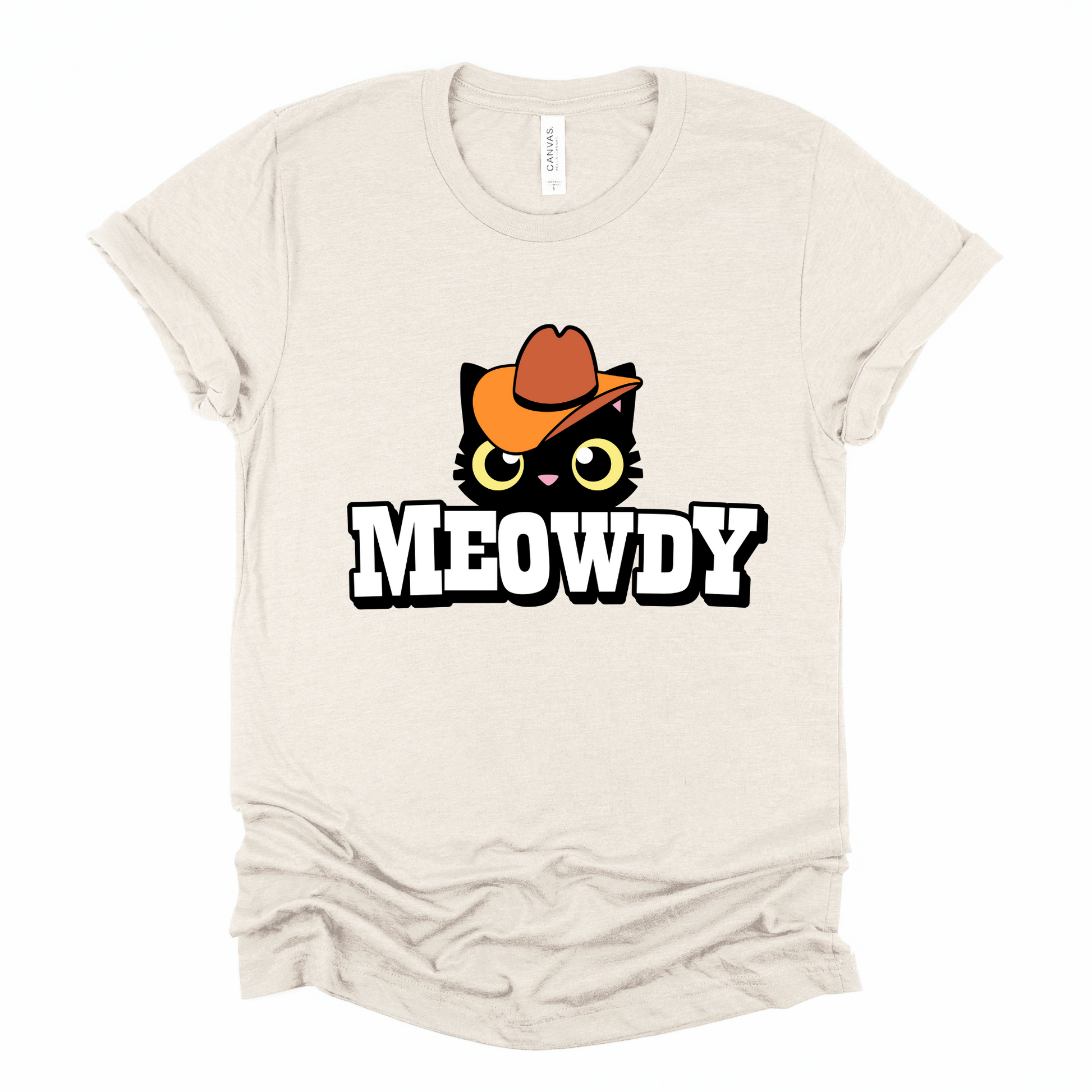 Wholesale Meowdy Graphic Tee - French Vanilla Tee