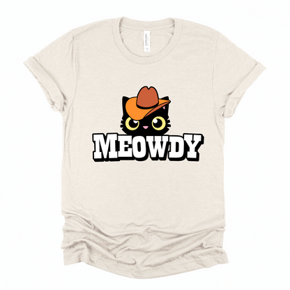 Wholesale Meowdy Graphic Tee - French Vanilla Tee