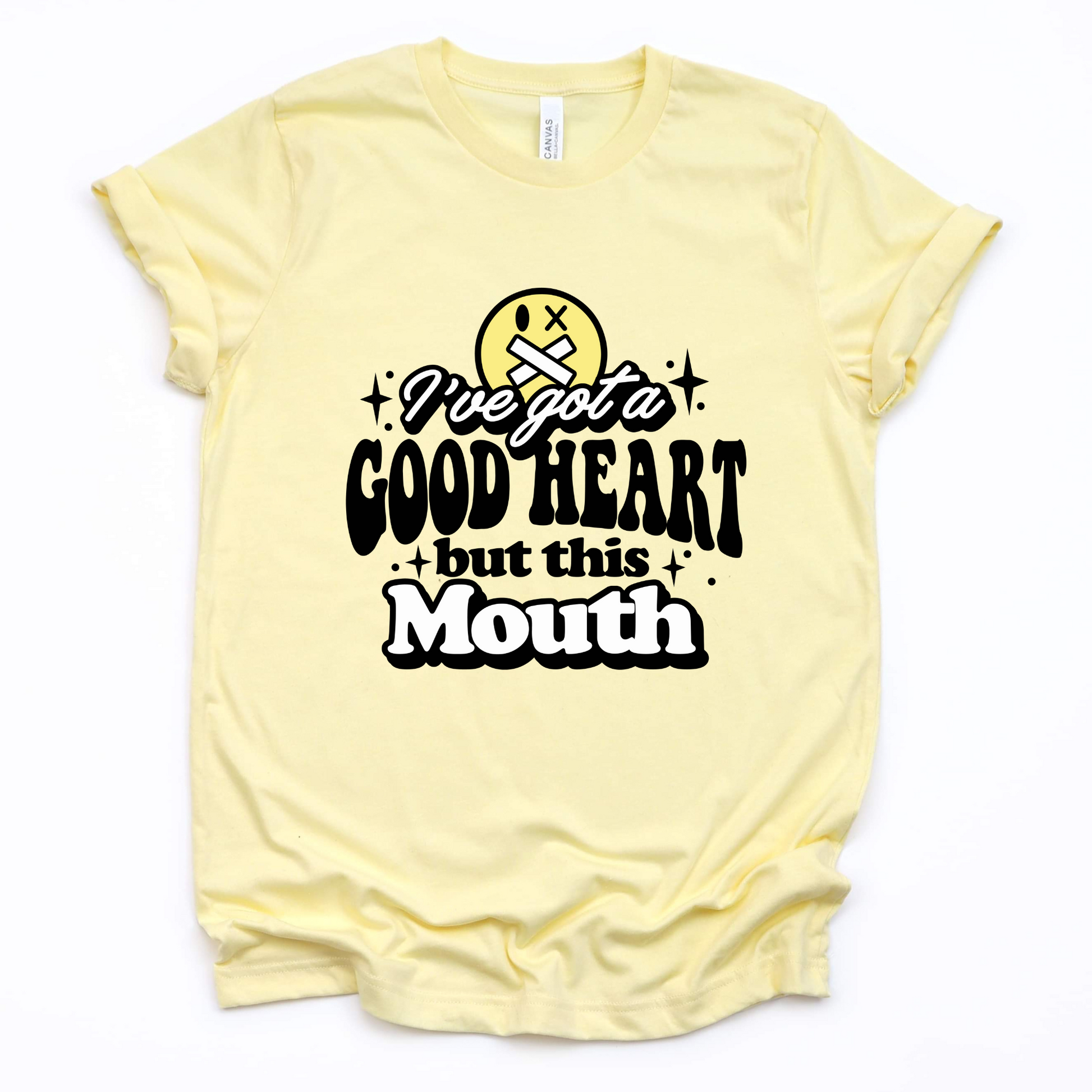 Wholesale But this mouth Graphic Tee - French Vanilla Tee