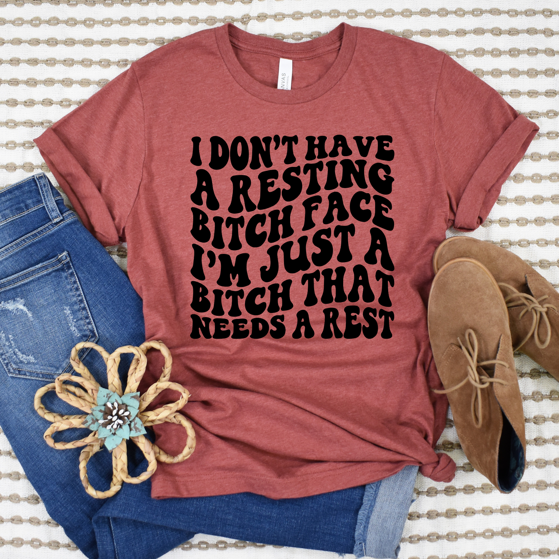 Wholesale I don't have RBF Graphic Tee - Grey Tee