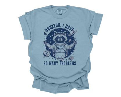 Wholesale So many problems Graphic Tee - CC Ice Blue Tee
