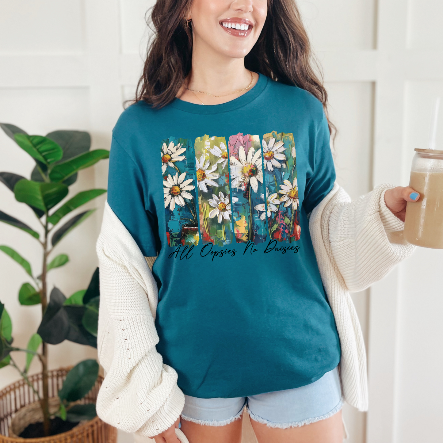 Wholesale All oopsies no daisies Graphic Tee - White Tee