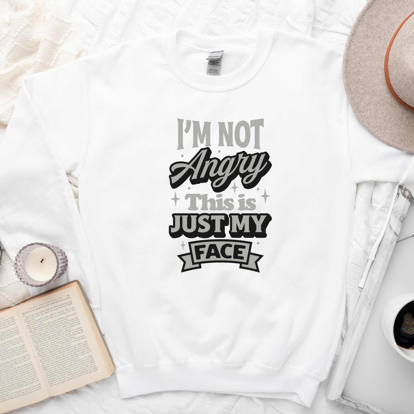 Wholesale This is just my face Graphic Tee - White Tee