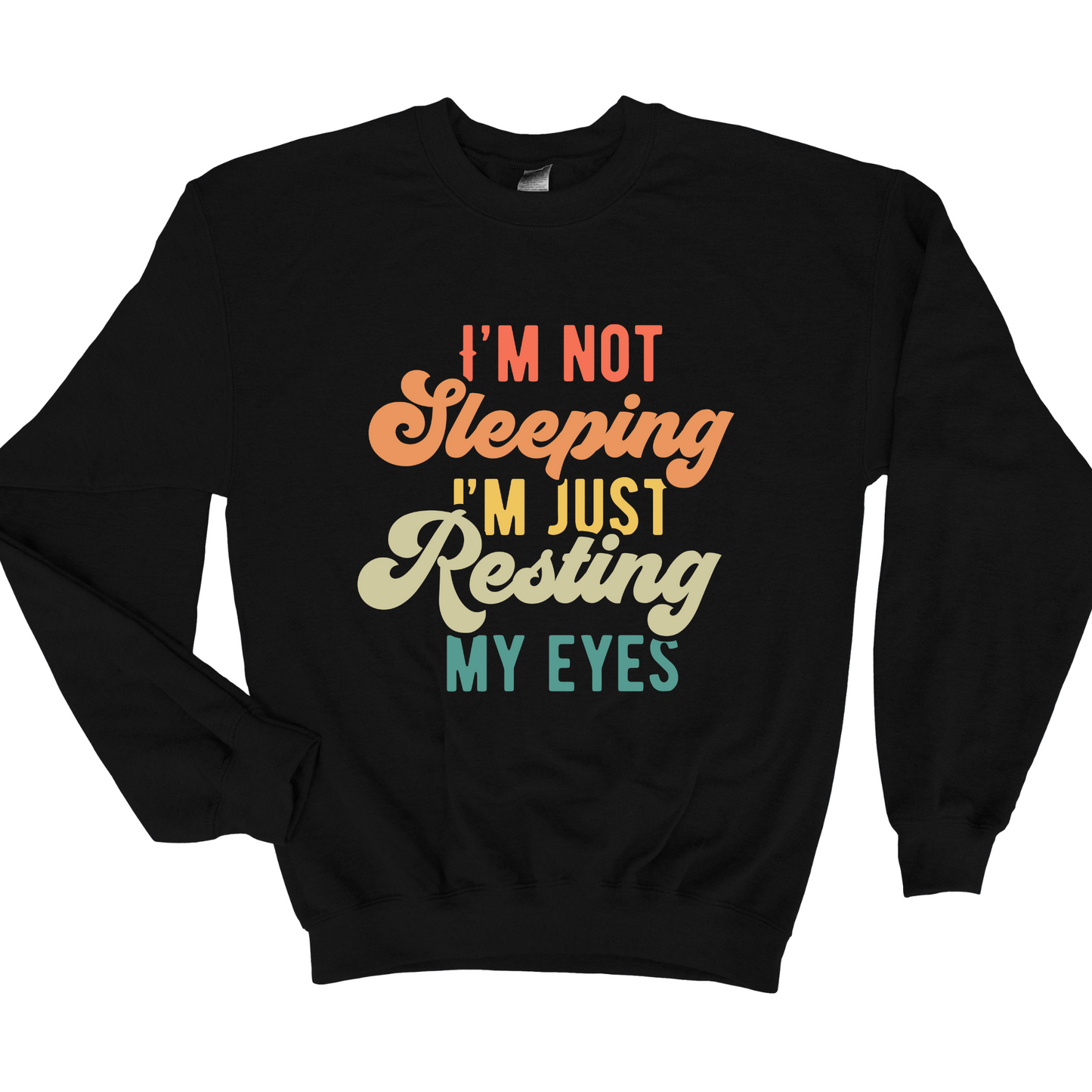 Wholesale Resting my eyes Graphic Tee - Black Tee