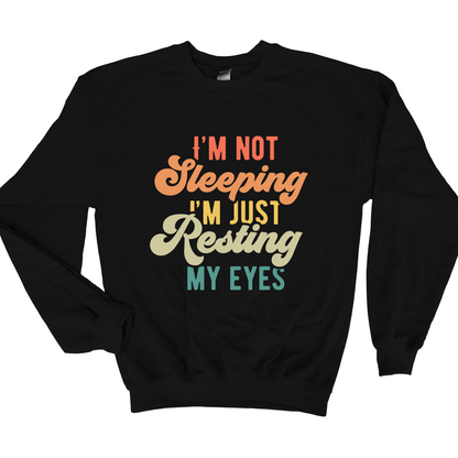 Wholesale Resting my eyes Graphic Tee - Black Tee