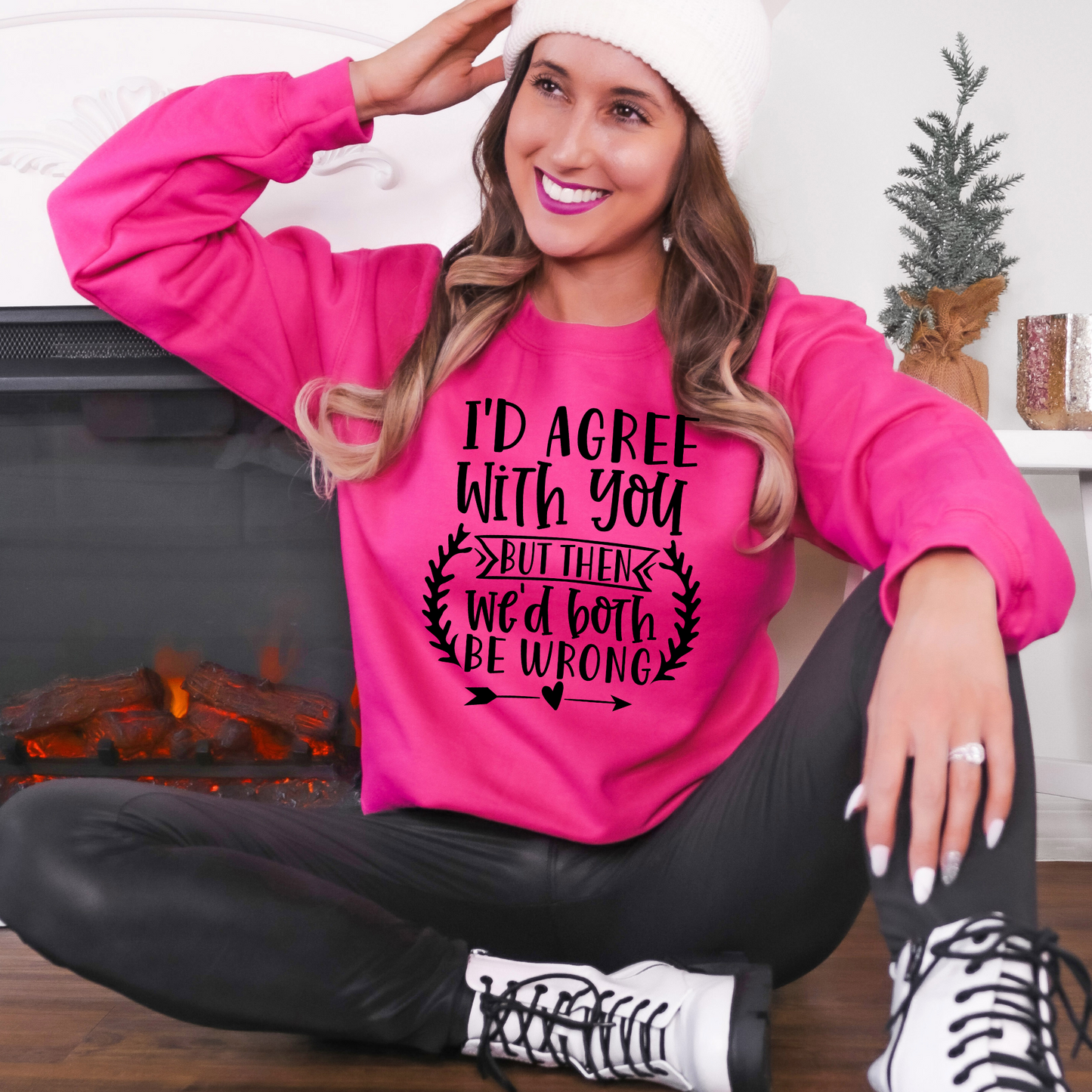 Wholesale We'd both be wrong - Heliconia Sweatshirt