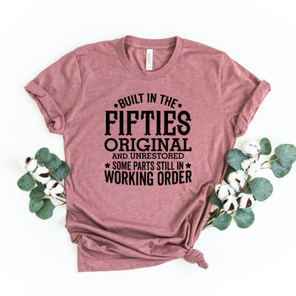 Wholesale Built in the fifties Graphic Tee - Heather Dust Tee