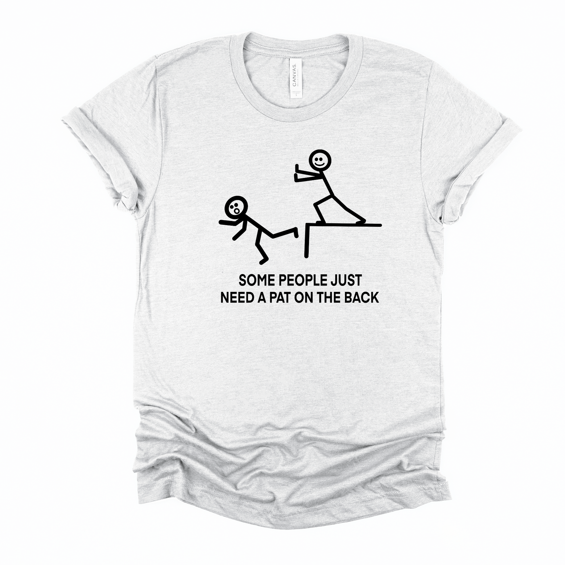 Wholesale Pat on the back Graphic Tee - Heather Prism Sunset Tee