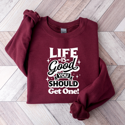 Wholesale Life is good Graphic Tee - Black Tee