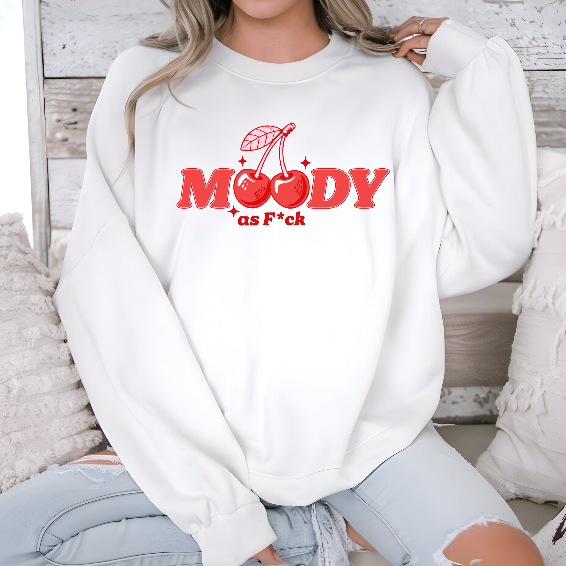 Wholesale Moody AF - Black Sweatshirt