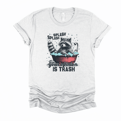 Wholesale Your opinion is trash Graphic Tee - Ash Tee