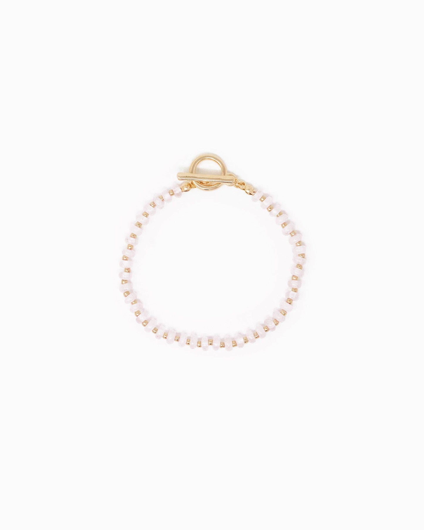 Natural Stone Gold Toggle Bracelet