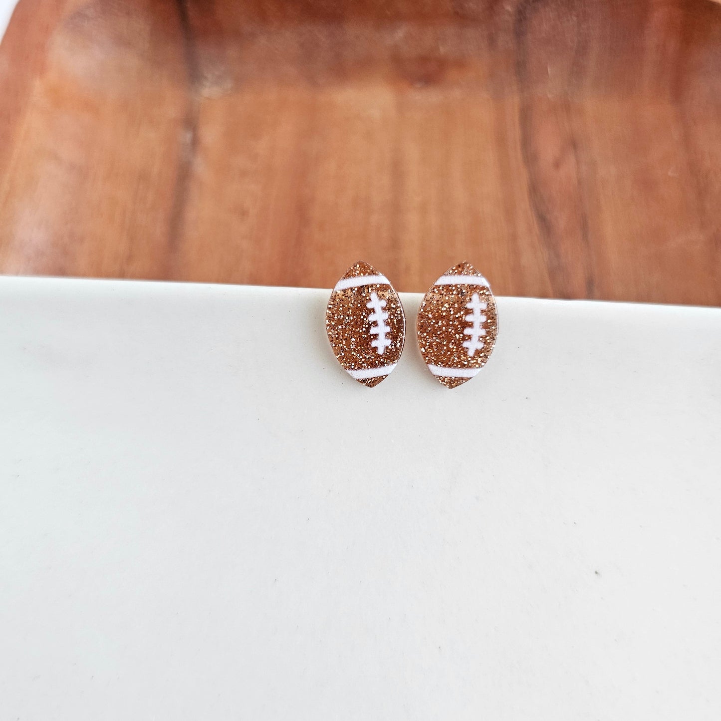 Glitter Football Studs