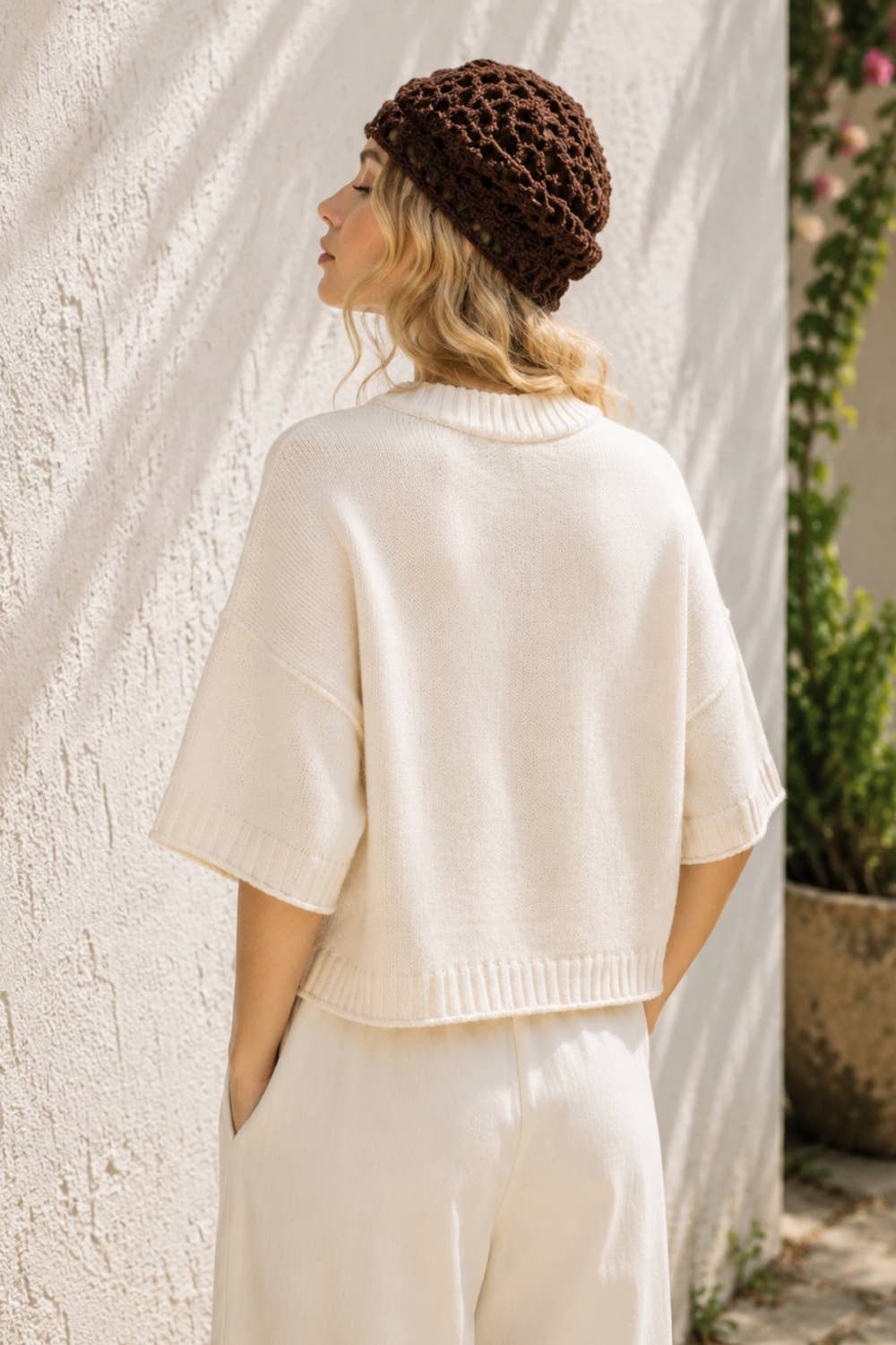Miss Love Soft Cotton Crew Neck Sweater