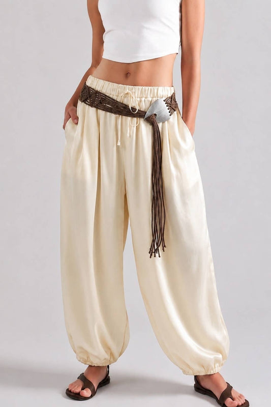 Miss Love Balloon Crepe Pants