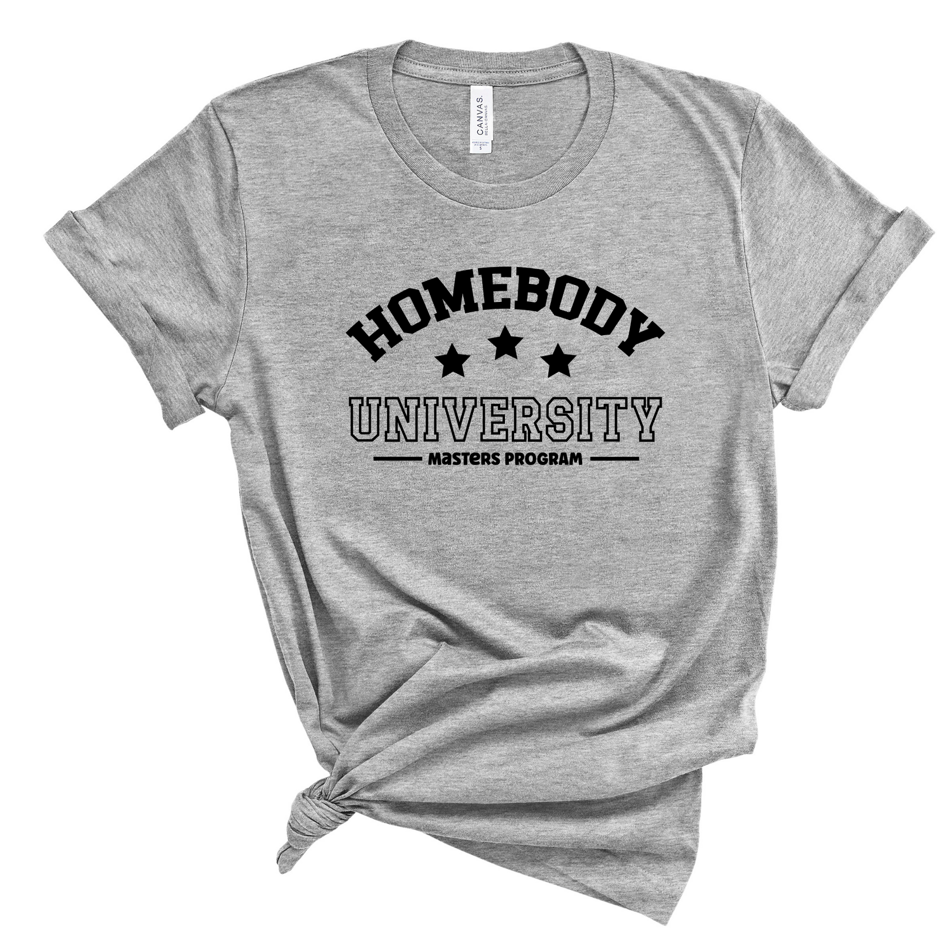 Wholesale Homebody University Graphic Tee - Heather Dust Tee