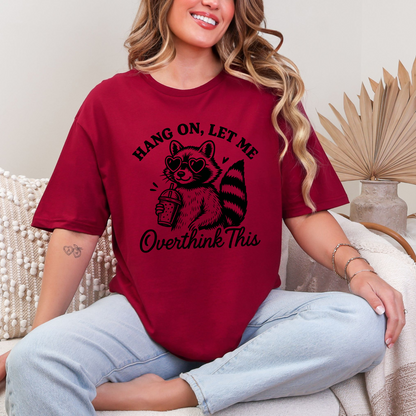 Wholesale Let Me Overthink This Graphic Tee - Cardinal Red Tee