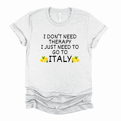 Wholesale I don't need therapy Graphic Tee - Ice Blue Tee