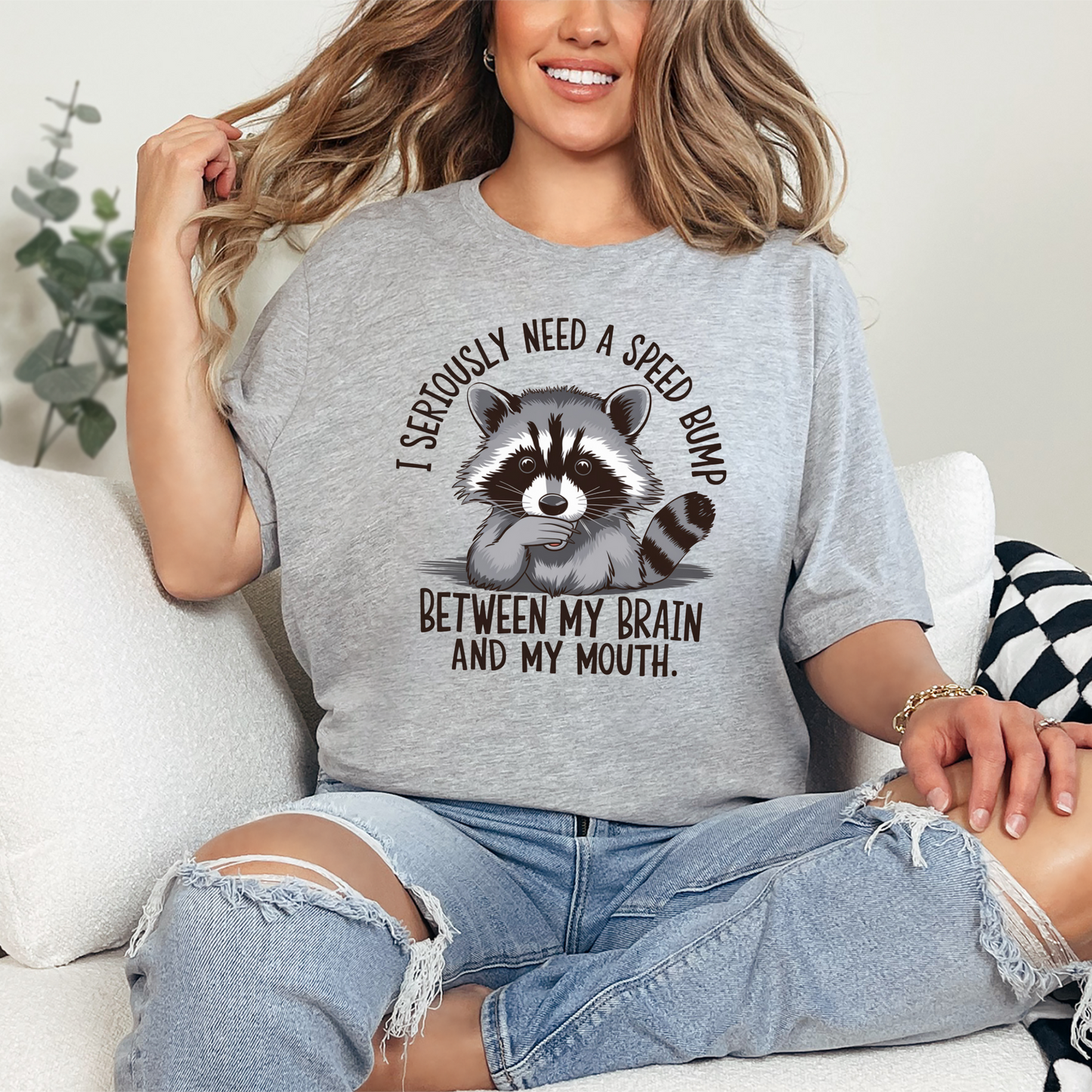 Wholesale Speed Bump Graphic Tee - Grey Tee