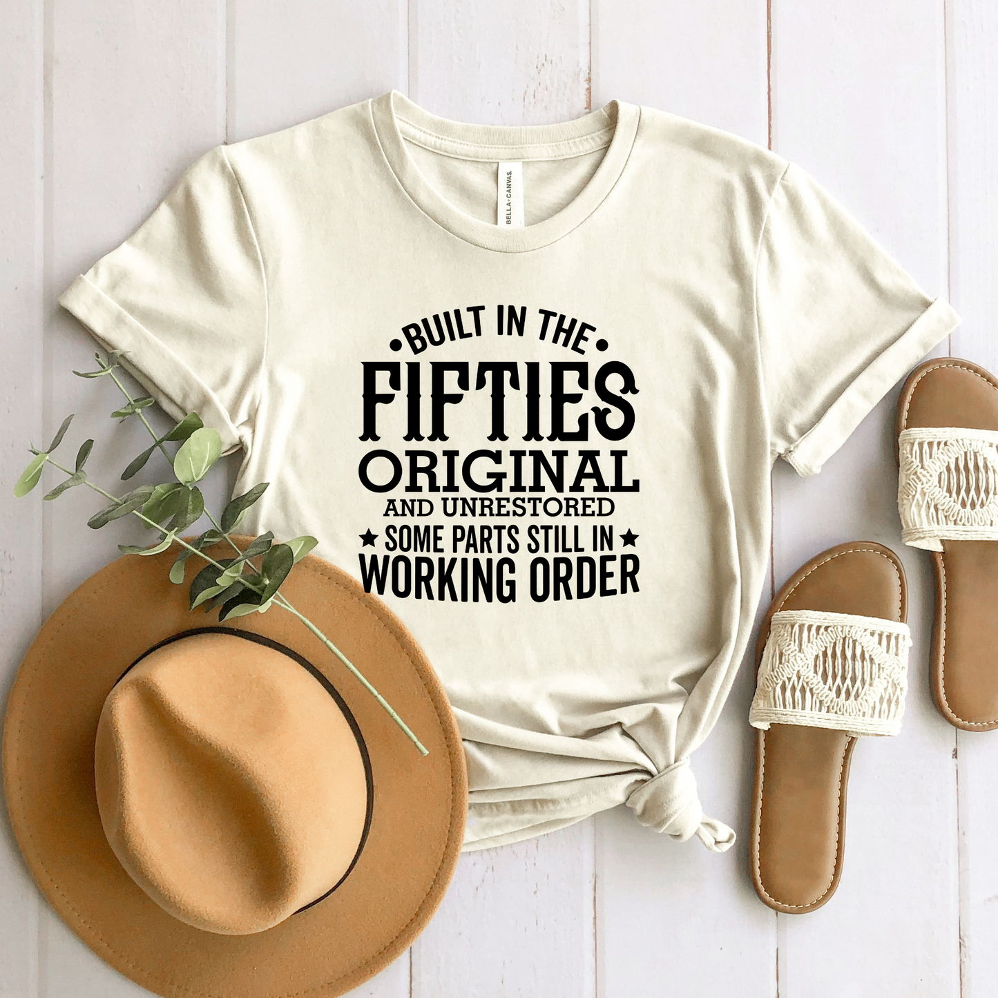 Wholesale Built in the fifties Graphic Tee - Heather Mauve Tee