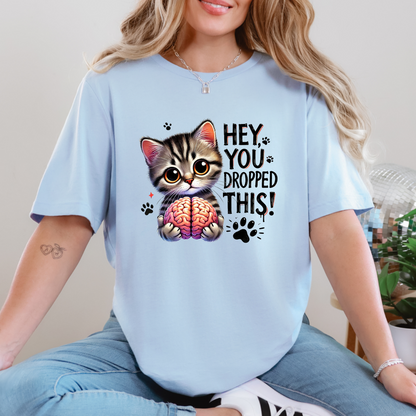 Wholesale Hey, You Dropped This Graphic Tee - Baby Blue Tee