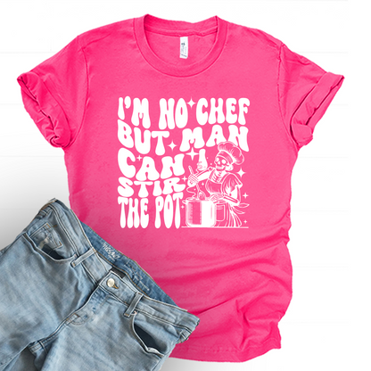 Wholesale Stir the pot Graphic Tee - Fuchsia Tee