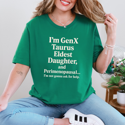 Wholesale GenX Text Graphic Tee - Kelly Tee