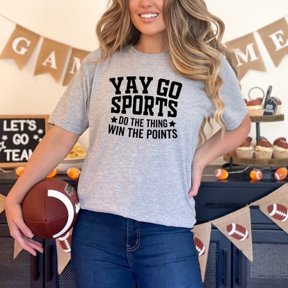 Wholesale Yay go sports Graphic Tee - Grey Tee
