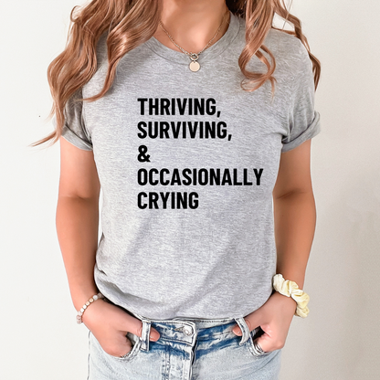 Wholesale Thriving & Surviving - Grey Sweatshirt