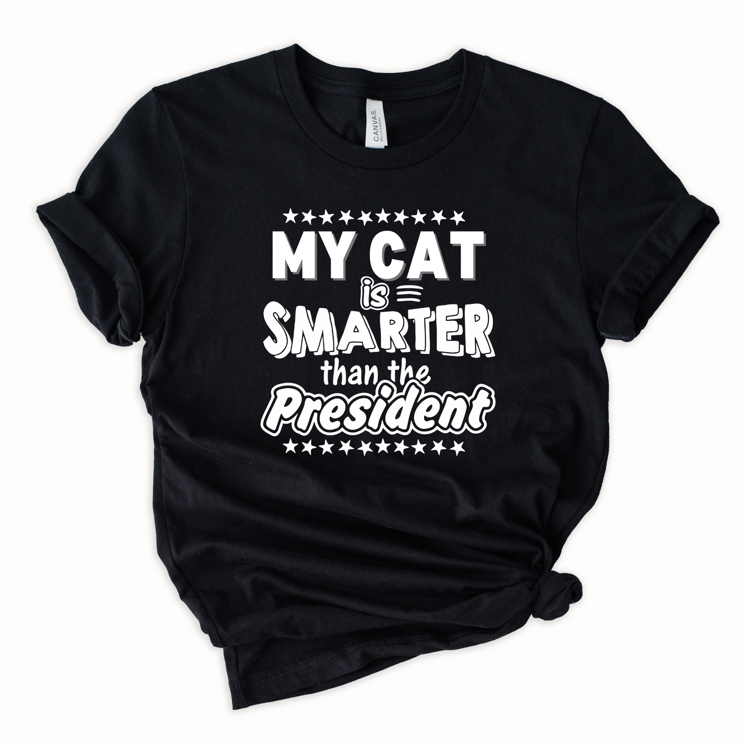 Wholesale My Cat is Smarter Graphic Tee - Blue