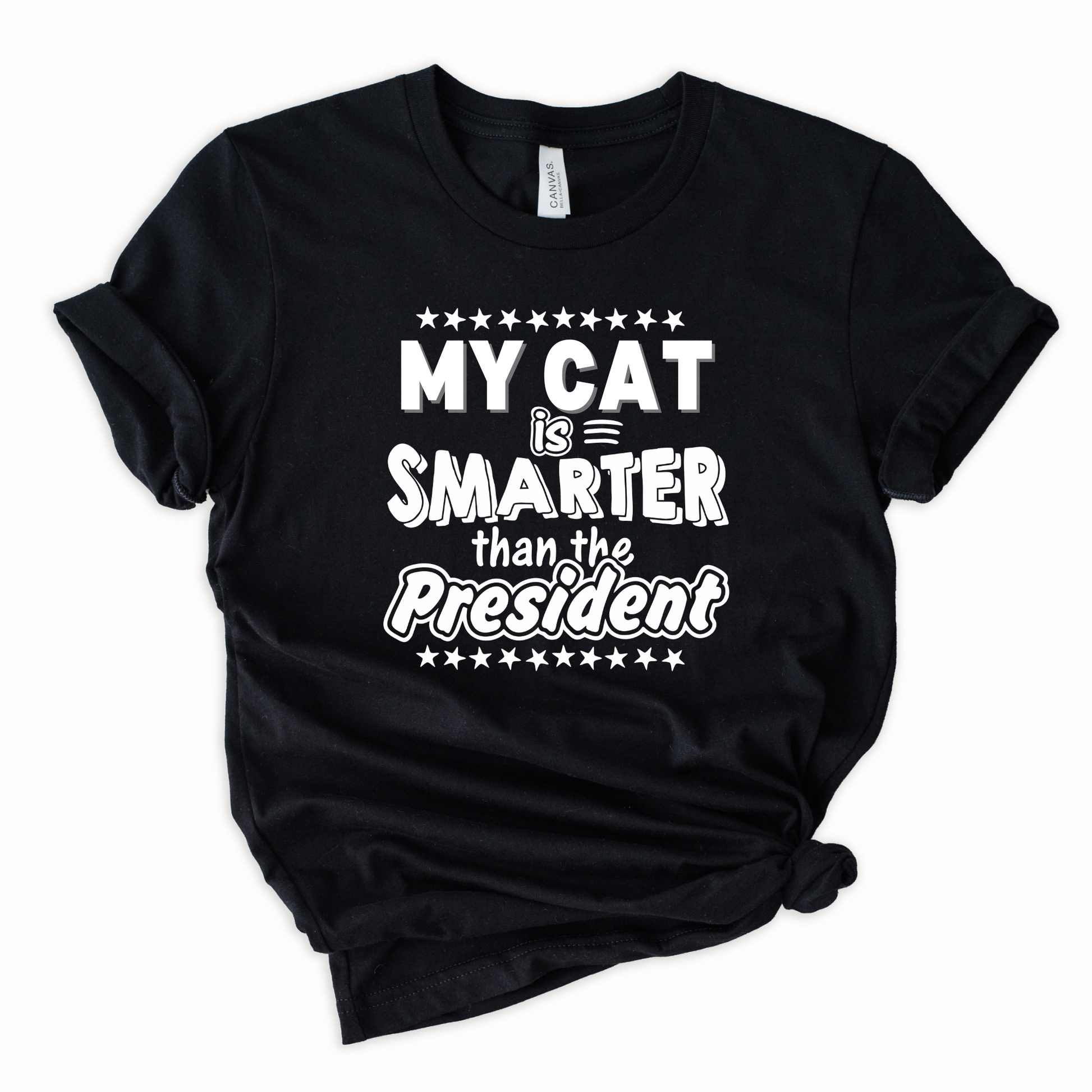 Wholesale My Cat is Smarter Graphic Tee - Blue