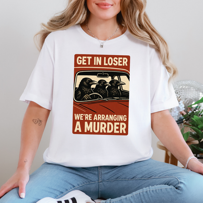 Wholesale Arranging a Murder Graphic Tee - White Tee