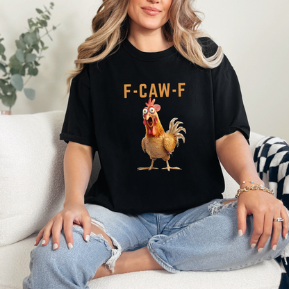 Wholesale F-Caw-F Chicken Graphic Tee - Black Tee