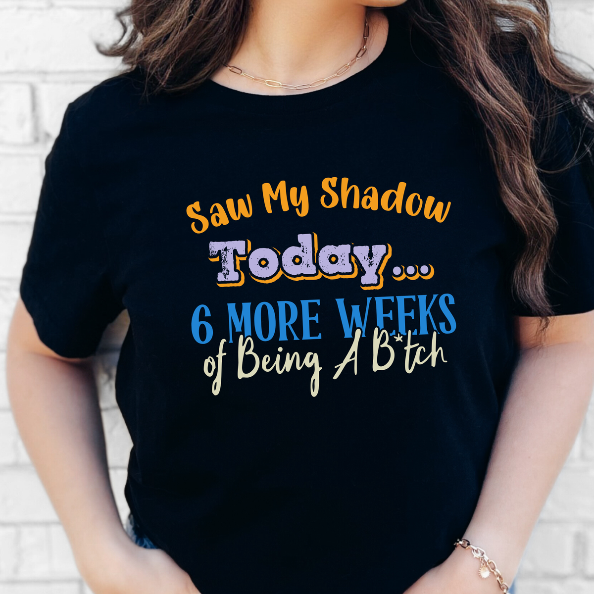Wholesale Saw My Shadow Graphic Tee - Black