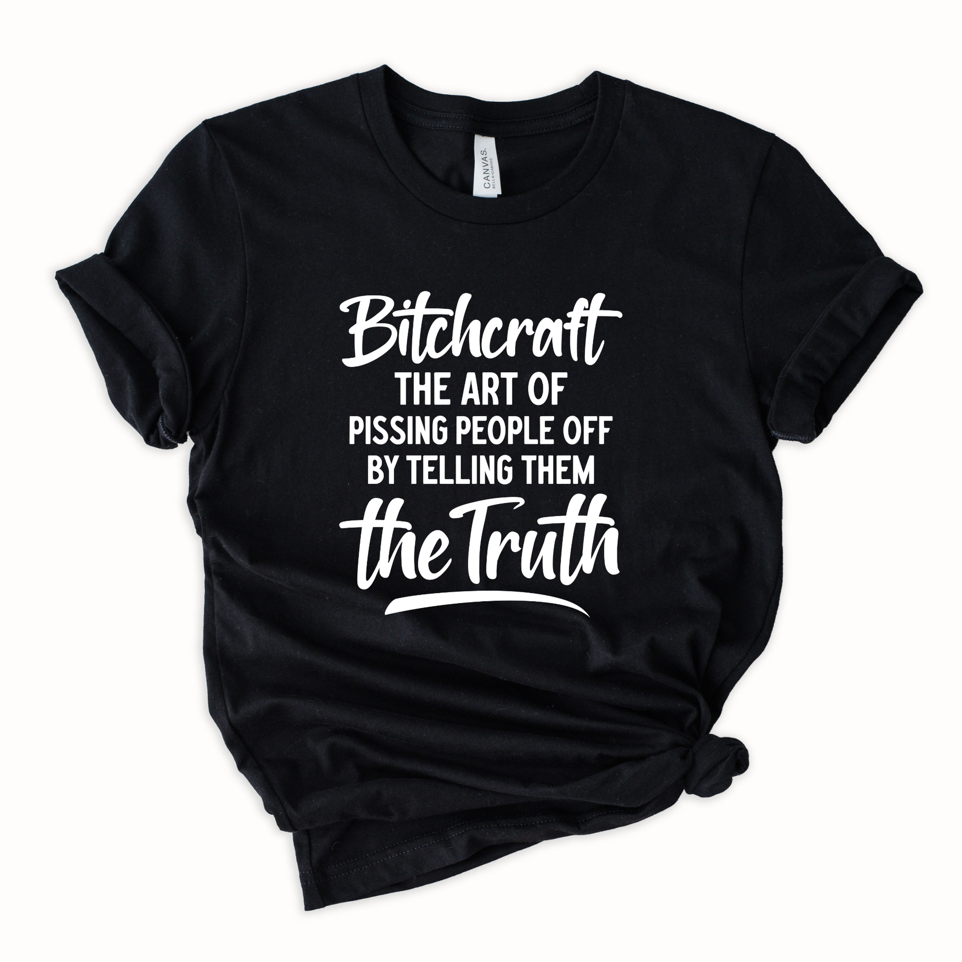 Wholesale Bitchcraft Graphic Tee - Black Tee