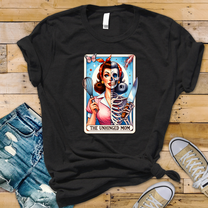 Wholesale The Unhinged Mom Graphic Tee - Grey Tee