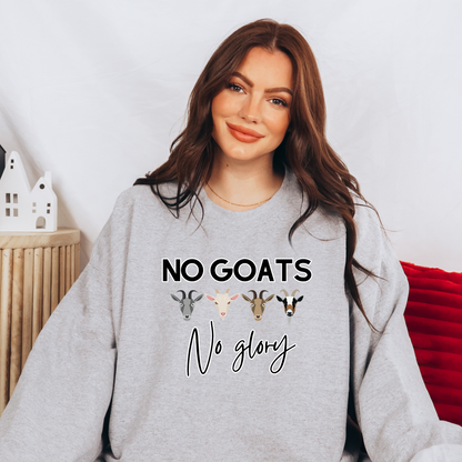 Wholesale No Goats No Glory - Black Sweatshirt