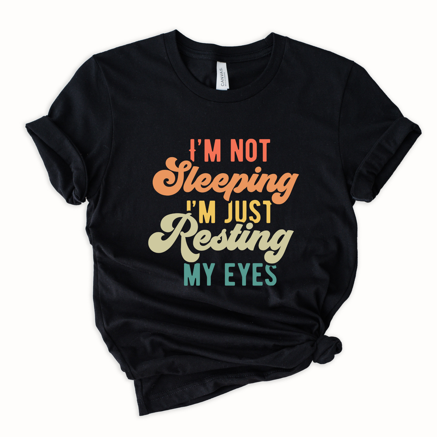 Wholesale Resting my eyes Graphic Tee - Black Sweatshirt