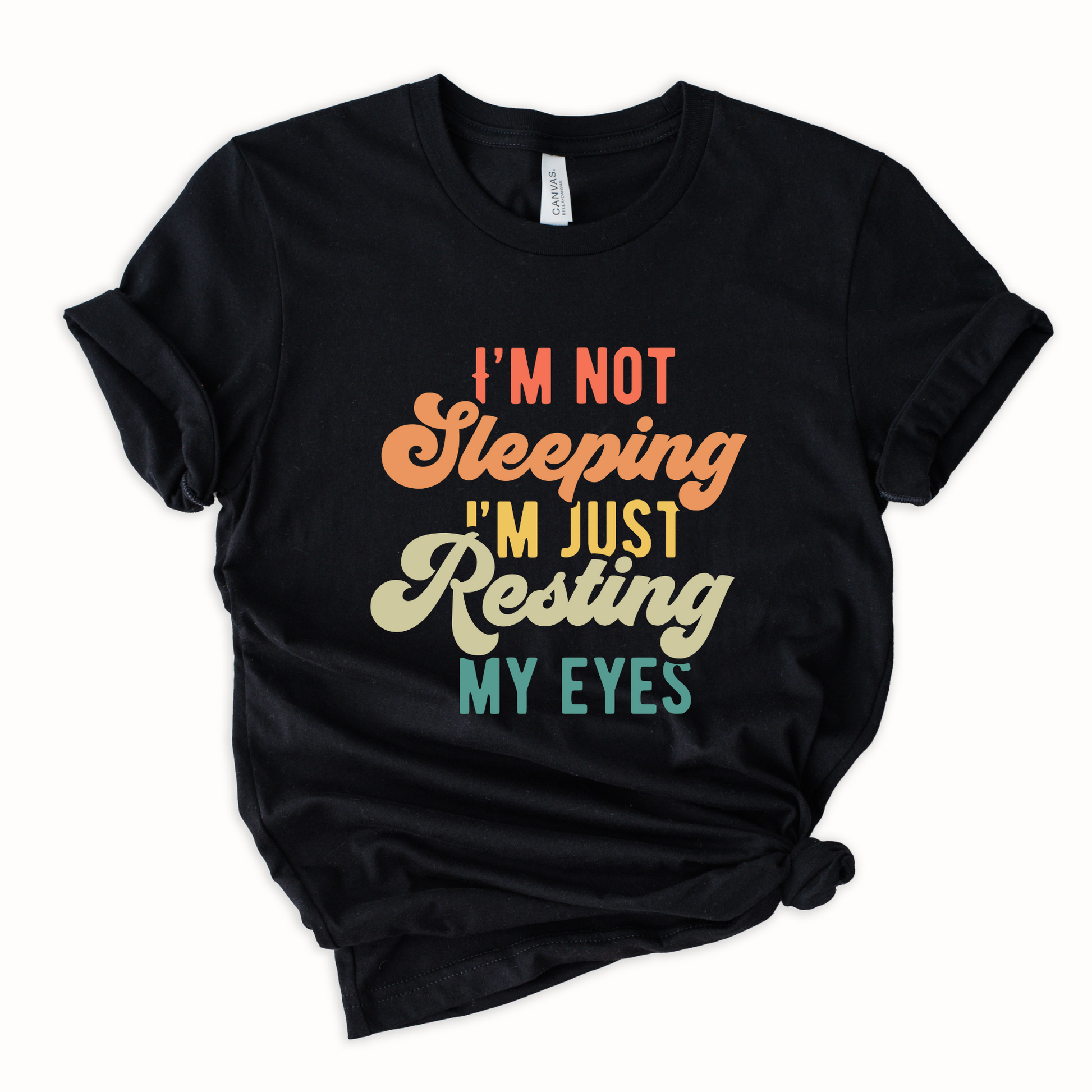 Wholesale Resting my eyes Graphic Tee - Black Sweatshirt
