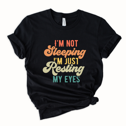 Wholesale Resting my eyes Graphic Tee - Black Sweatshirt
