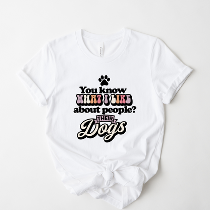 Wholesale Their Dogs Graphic Tee - Heather Grey Tee