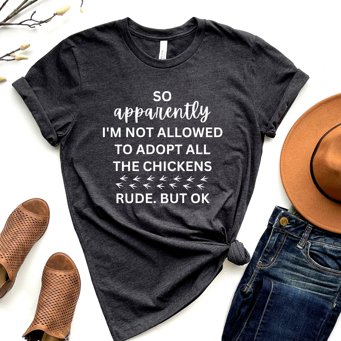 Wholesale All the Chickens Graphic Tee - Maroon